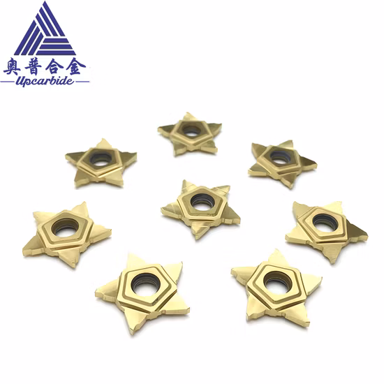 Round Head Series Pentagram Overlord Carbide Blade Grooving Cutting Inserts