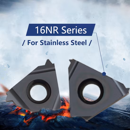 CNC ISO Metric Tungsten Carbide Threading Tools 11NRA60/16erag60/16erag55 Threading Insert